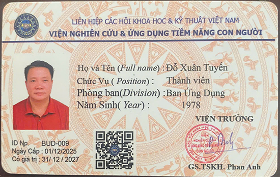 thay do xuan tuyen vien ung dung tiem nang con nguoi viet nam